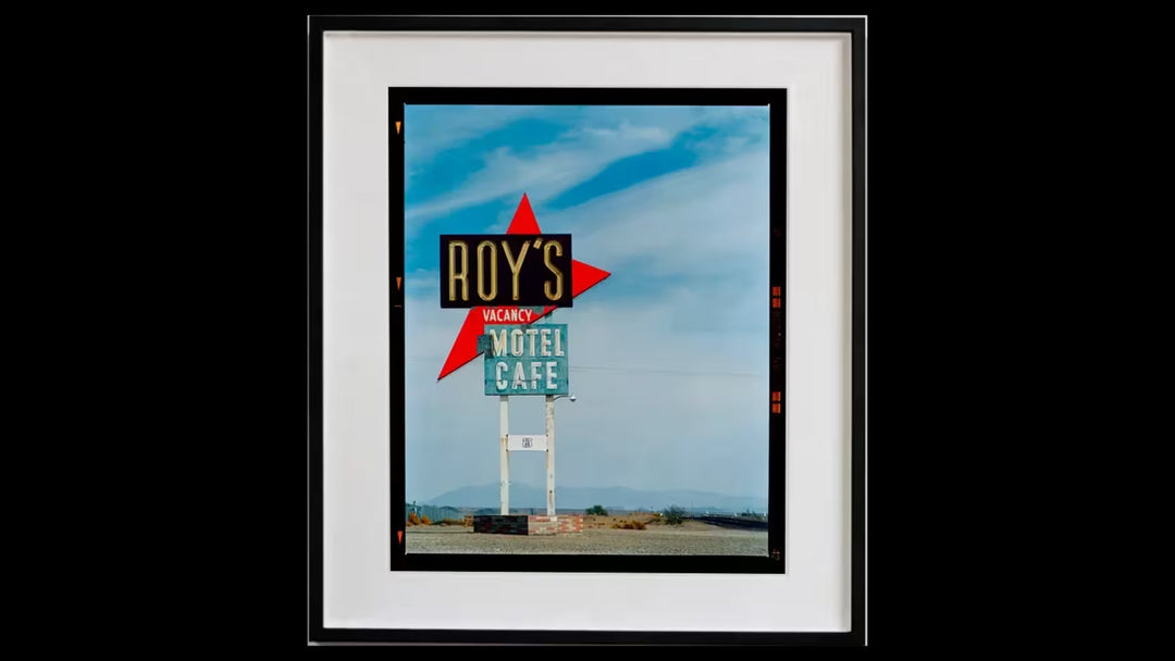 A framed limited edition photograph by Richard Heeps using vibrant colours, the title is Roy&