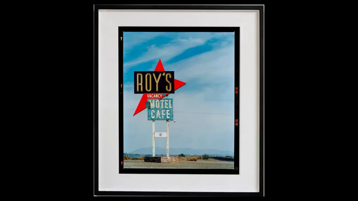 A framed limited edition photograph by Richard Heeps using vibrant colours, the title is Roy&