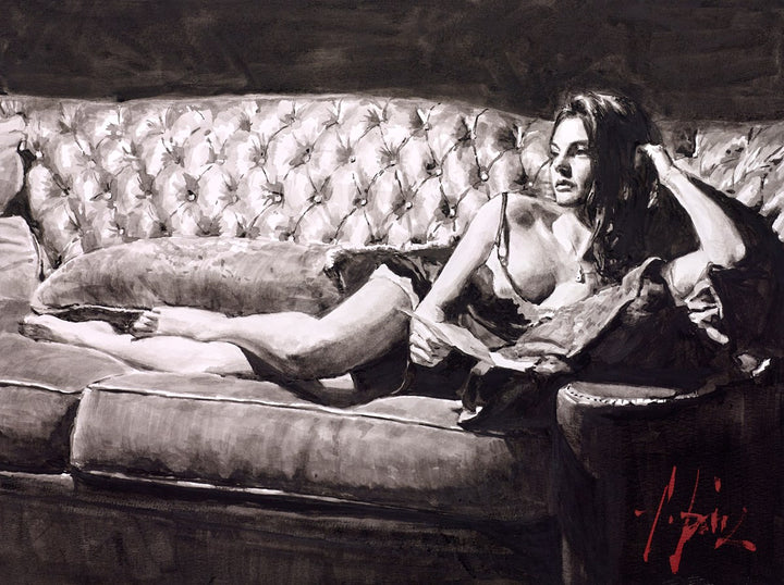 Saba with Letter V by Fabian Perez