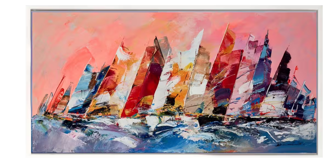Sailing with Friends III by Bernard