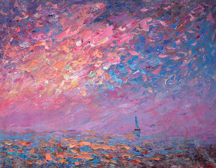 Sailing at Sunset by Inam