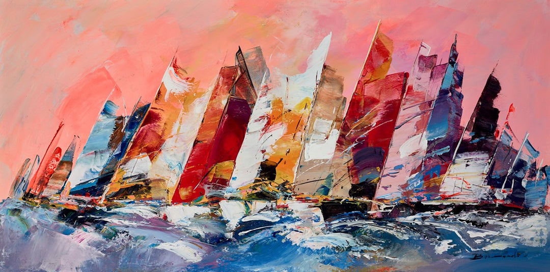 Sailing with Friends III by Bernard