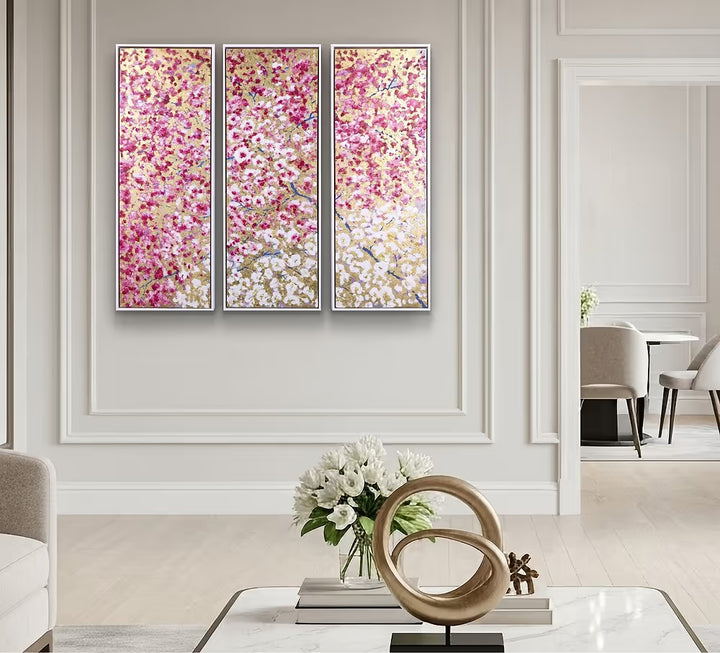 Spring Embrace (Triptych) by Antonio Sannino
