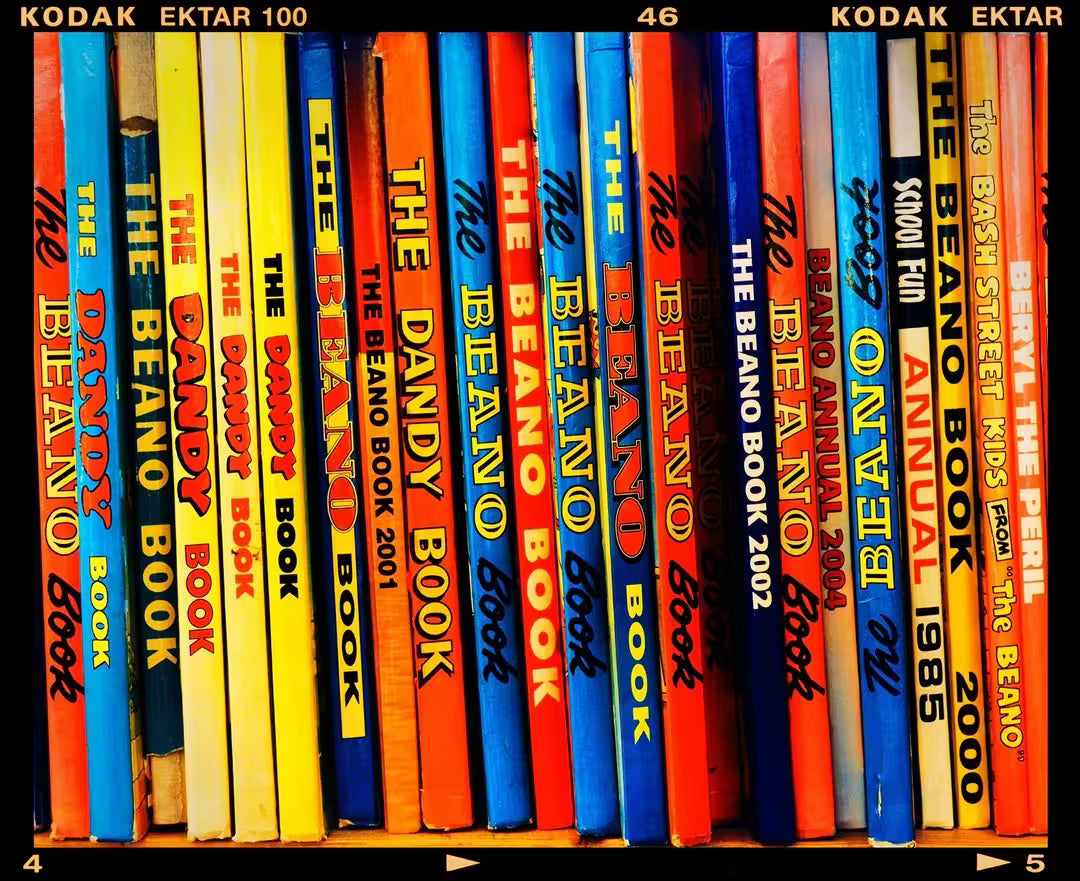 A limited edition photograph by Richard Heeps using vibrant colours, the title is School Fun, Burnham Market, 2018