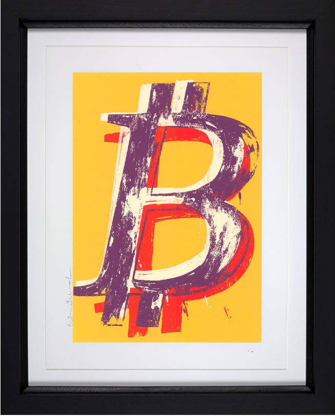 Bitcoin (Yellow) by Mr Brainwash