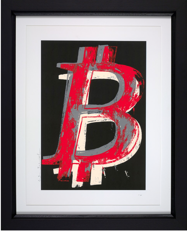 Bitcoin (Black) by Mr Brainwash