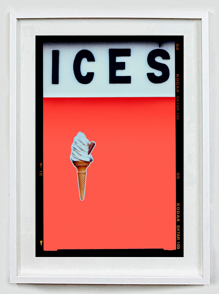 Ices Melondrama framed in white frame Richard Heeps