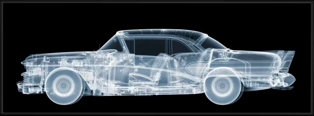 Nick Veasey 1958 Buick Special Coupe framed