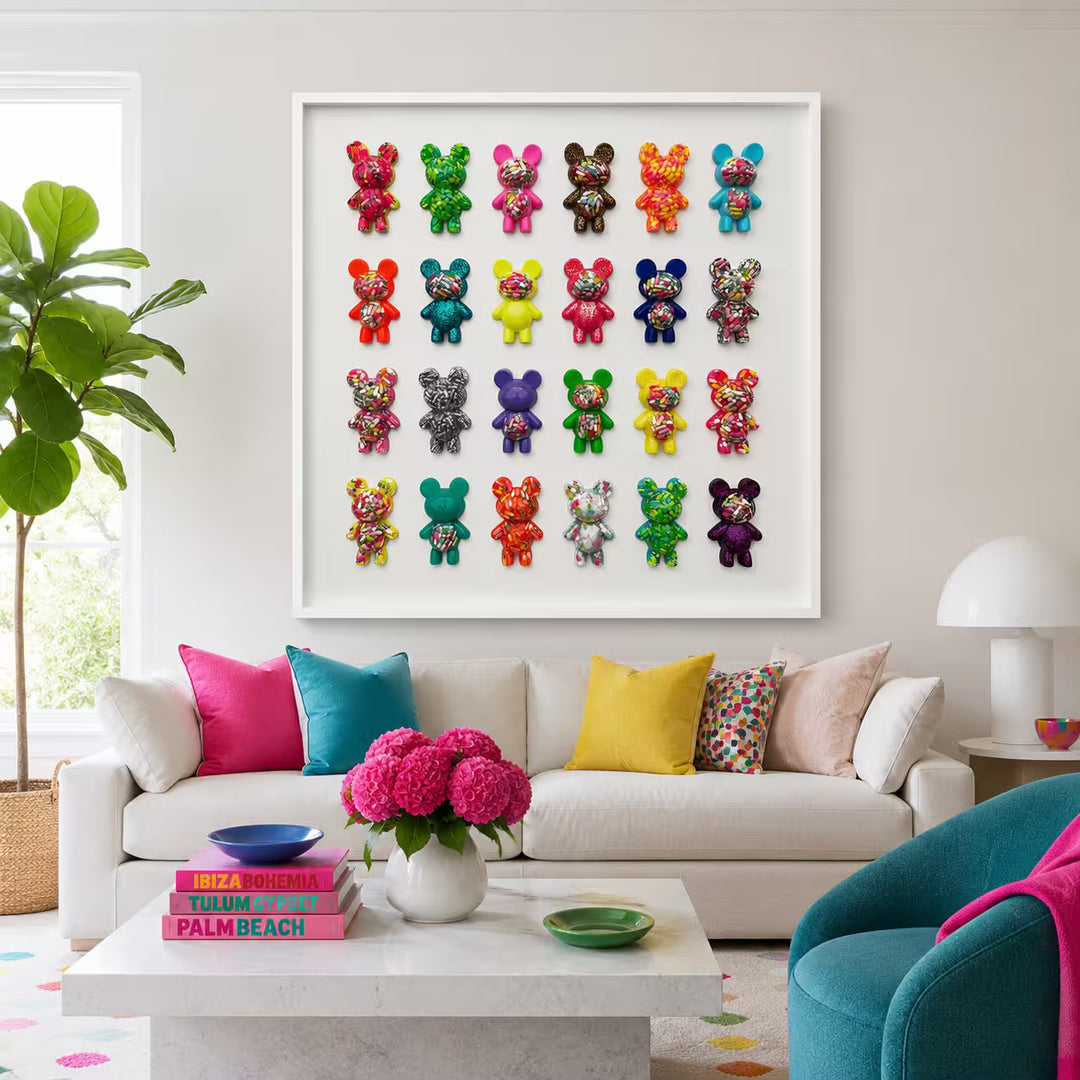 Emma Gibbons Self Care Bears in situ