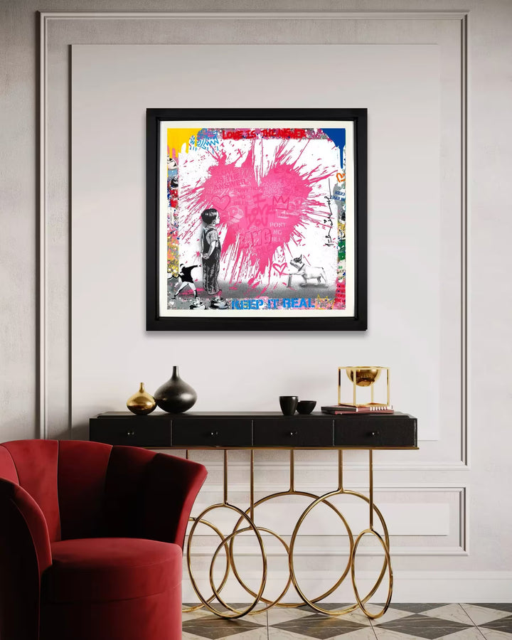 A picture of Mr Brainwash Share The Love in situ