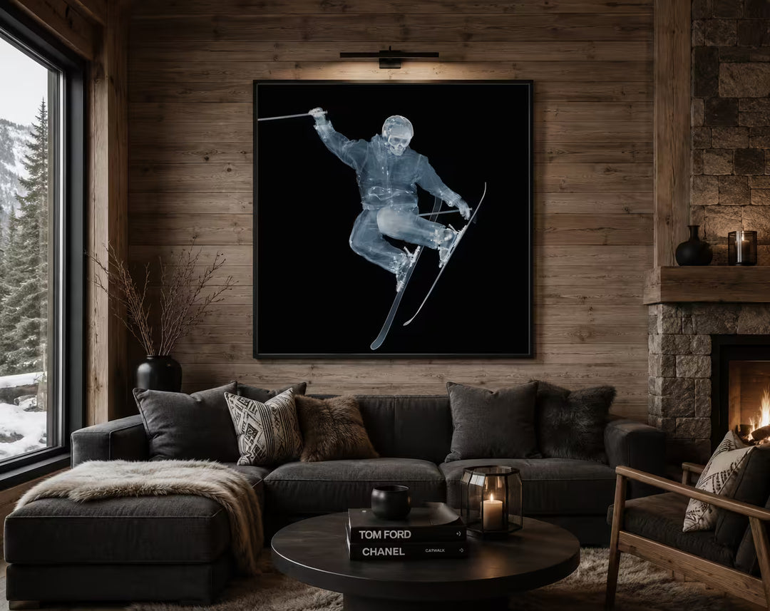 Nick Veasey Skier in situ