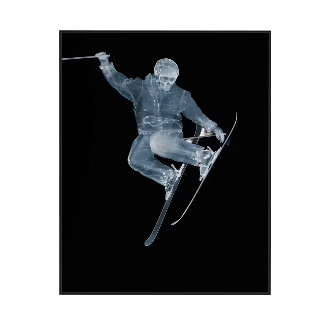 Nick Veasey Skier Framed