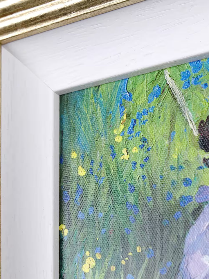 A Sherree Valentine Daines limited edition of a small girl stood by a stream holding a net, the title is Small Wonders