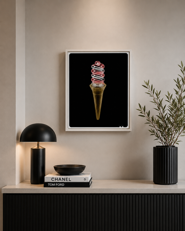Nick Veasey Soft Serve in situ