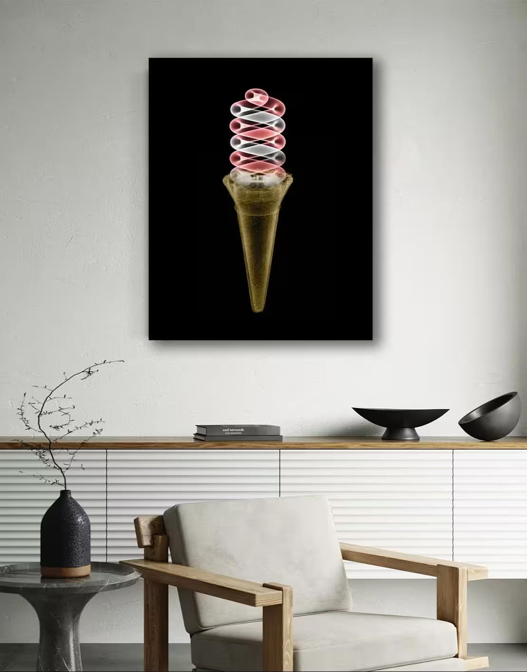 Nick Veasey Soft Serve Moment in situ