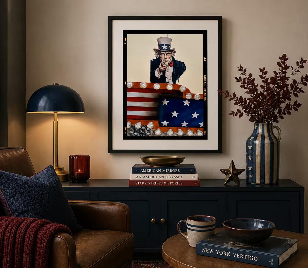 Richard Heeps Stars and Stripes Sam in situ