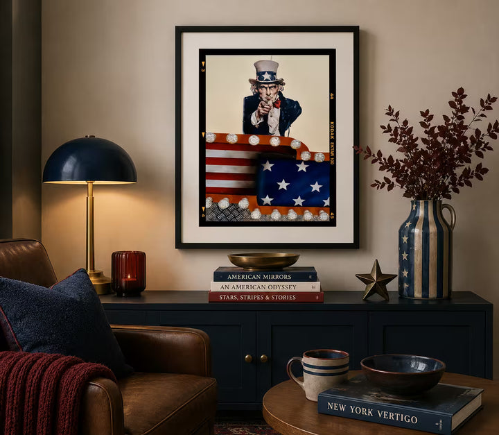 Richard Heeps Stars and Stripes Sam in situ