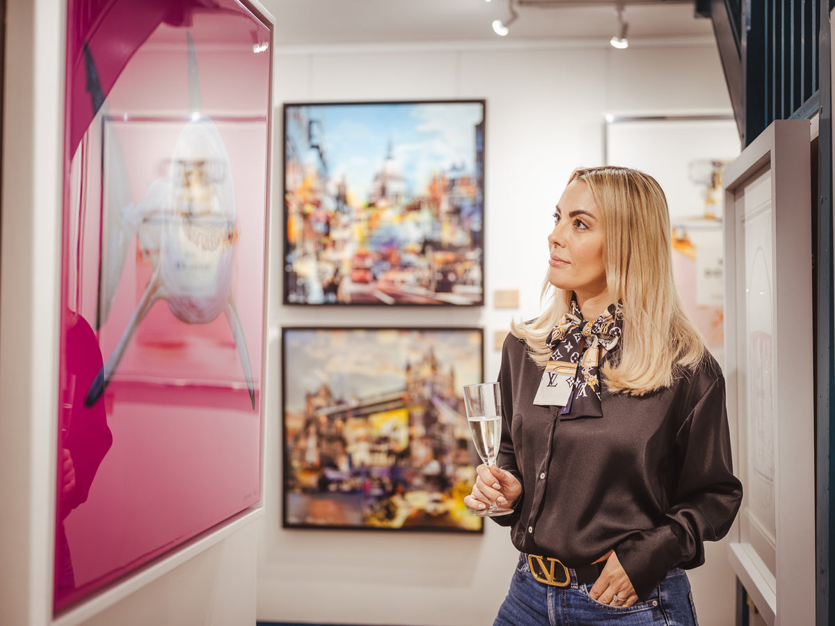 A welcoming Startle art gallery interior