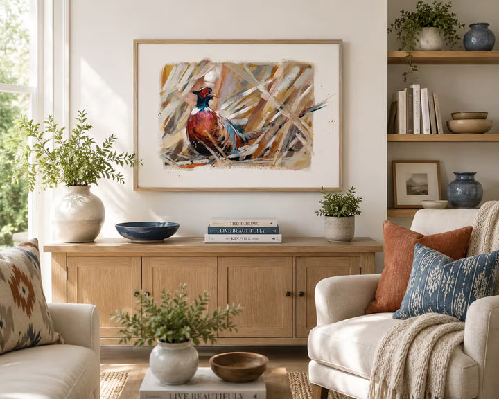 Debbie Boon Study of Pheasant in situ