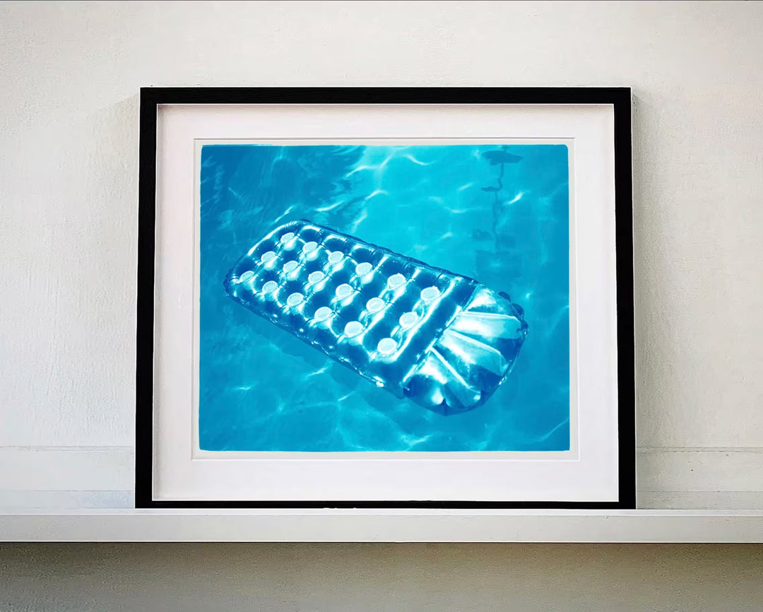A Richard Heeps framed limited edition photographic print, the title is Sun Lounger, Ballantines Movie Colony, California, 2002