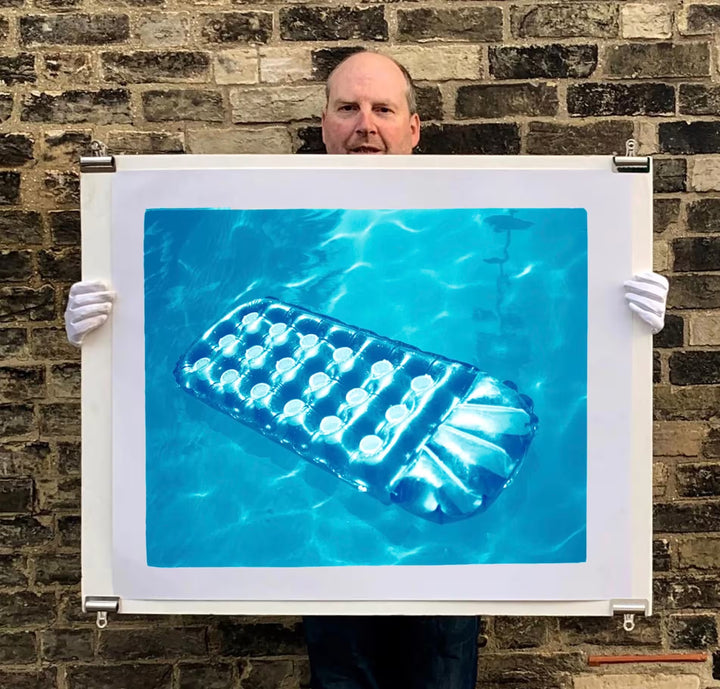 A Richard Heeps limited edition photographic print, the title is Sun Lounger, Ballantines Movie Colony, California, 2002