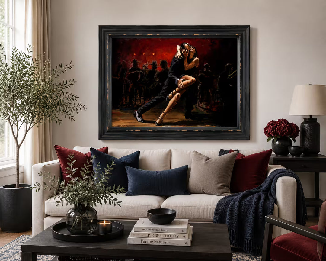 Fabian Perez Tango In Red in situ