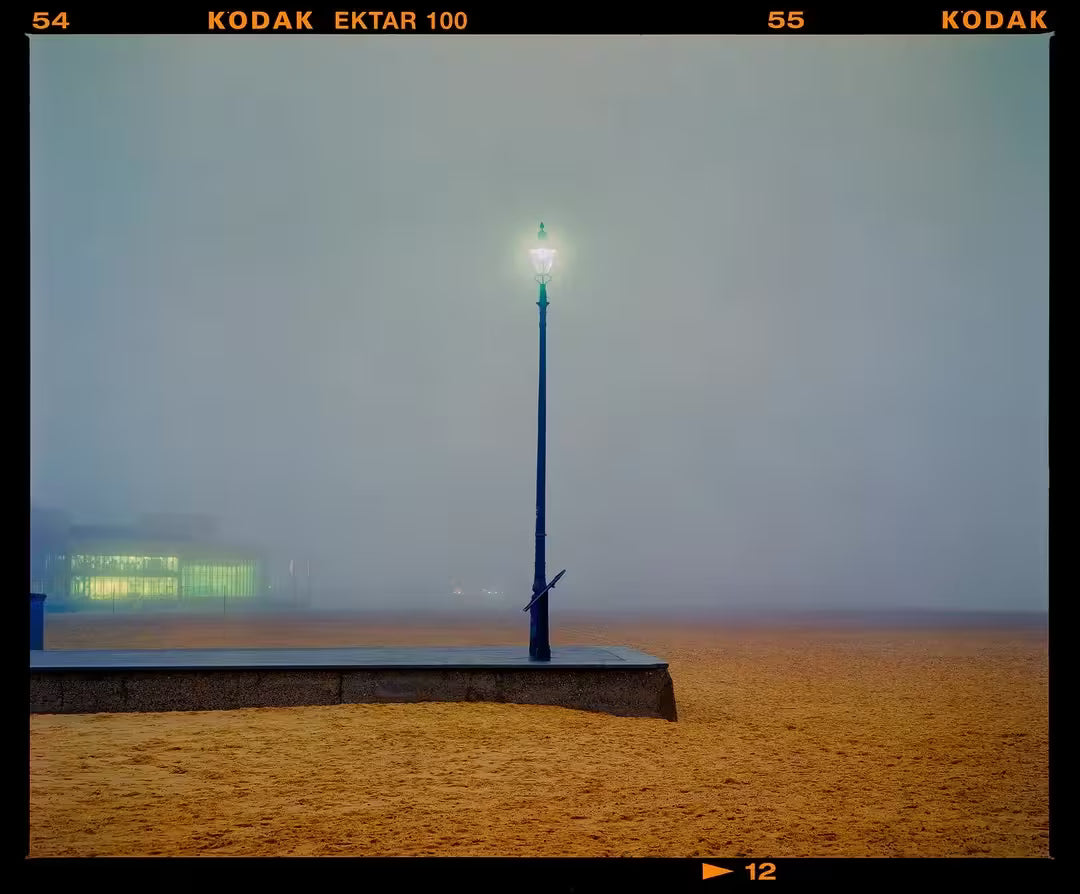 A limited edition photograph by Richard Heeps using vibrant colours, the title is The Jetty, Great Yarmouth, Norfolk, 2024