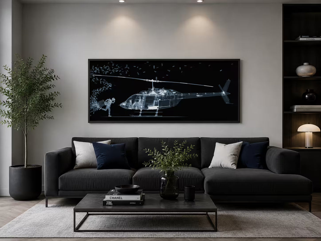 Nick Veasey The Fly Away in situ