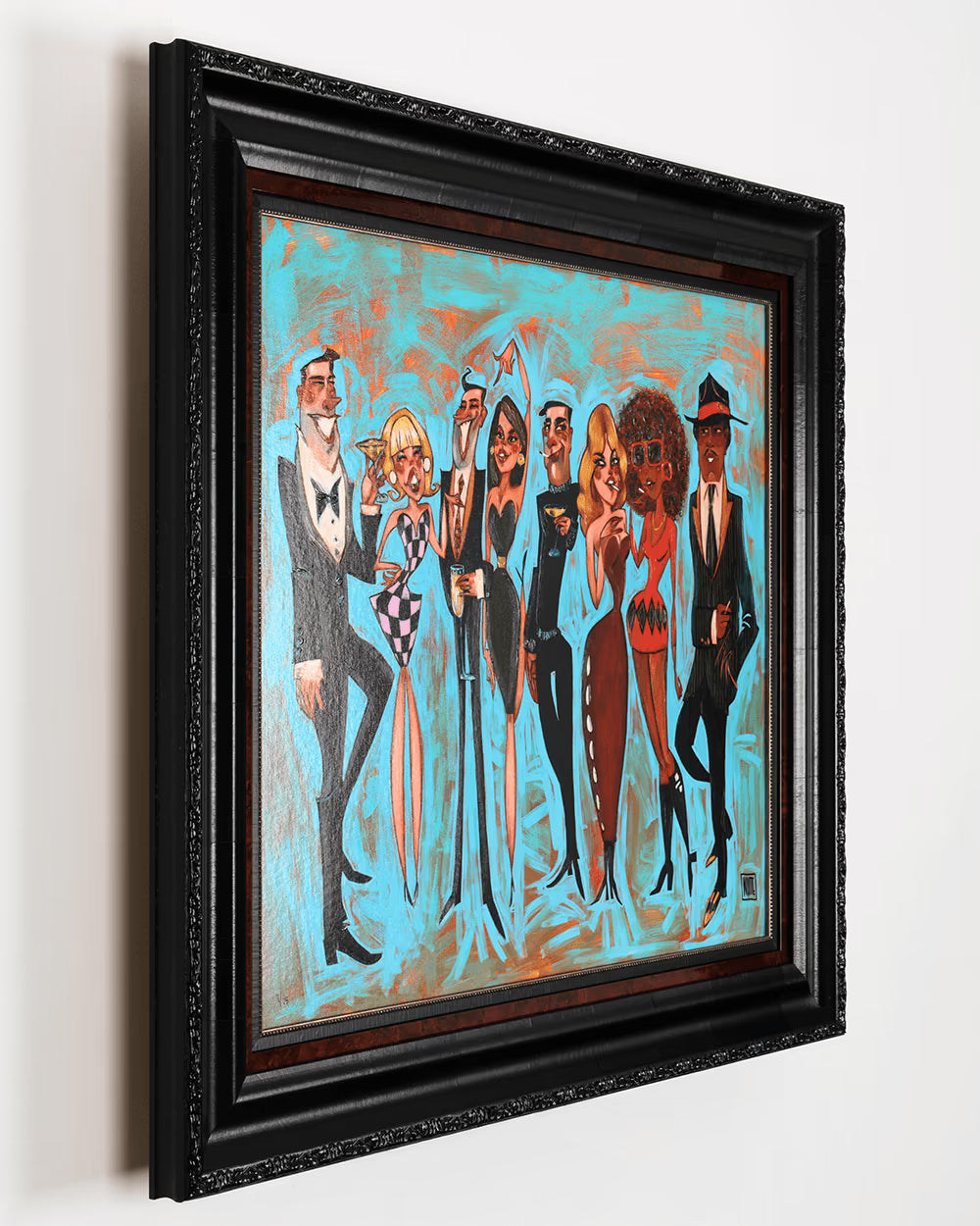Todd White The Outsiders limited edition print featuring bold figurative characters