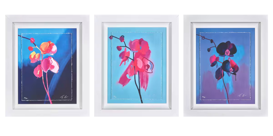 A Tim Fowler limited edition set of three, Eclipse, Enchant, and Ethereal