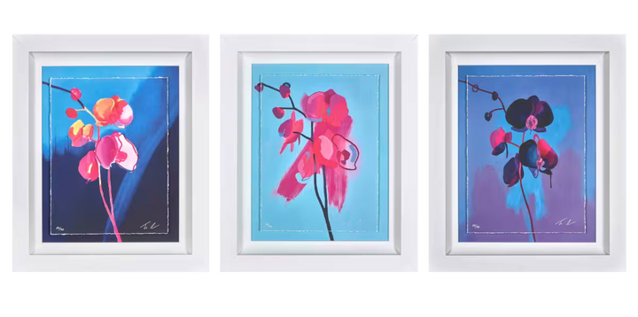 A Tim Fowler limited edition set of three, Eclipse, Enchant, and Ethereal