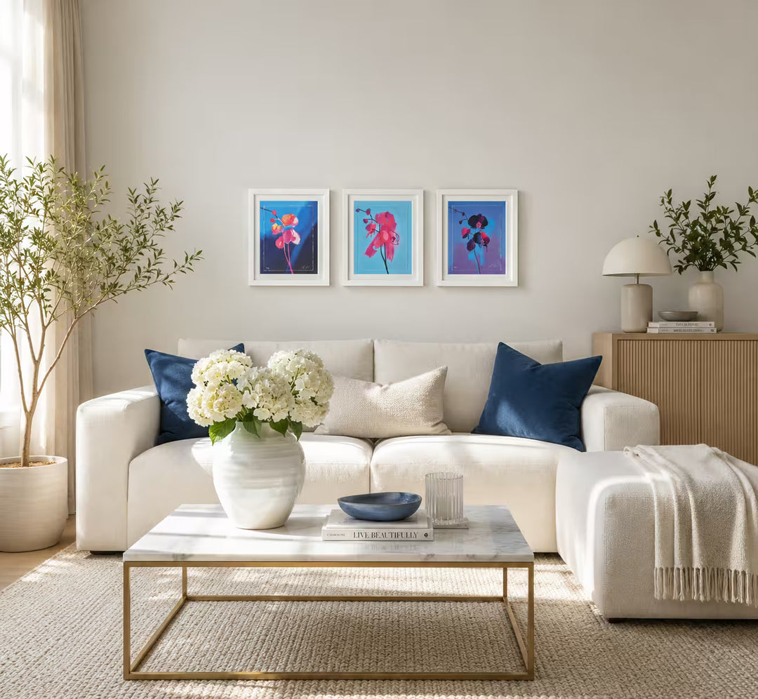 Three Tim Fowler pieces in situ