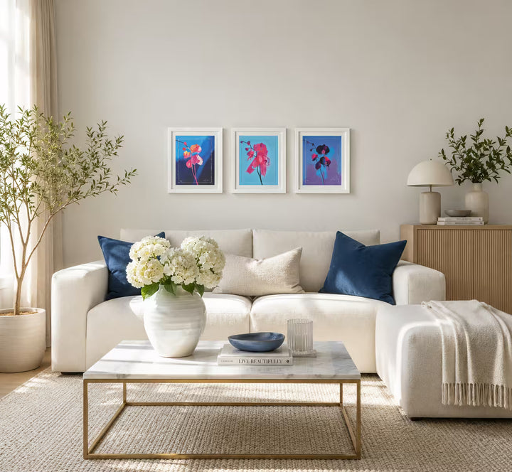 Three Tim Fowler pieces in situ