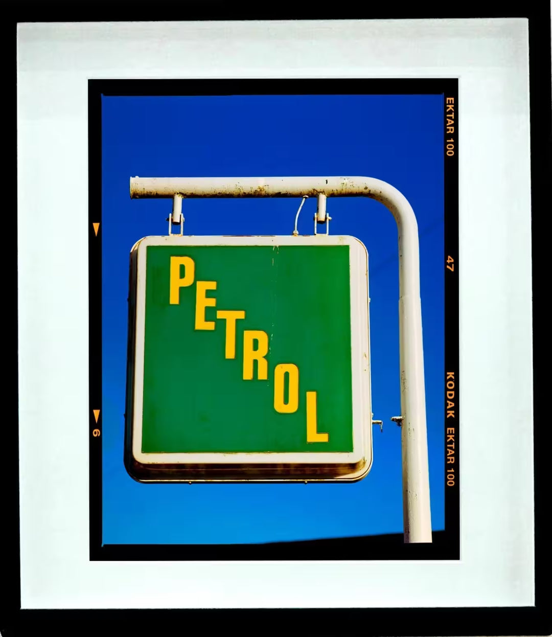 A framed limited edition photograph by Richard Heeps using vibrant colours, the title is Trevor&