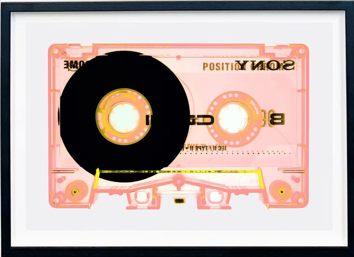 A framed limited edition photograph by Richard Heeps using vibrant colours, the title is Tape Collection &