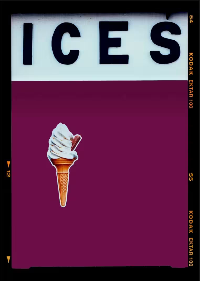 A Richard Heeps limited edition photographic Print, the title is Ices (Tyrian Purple)