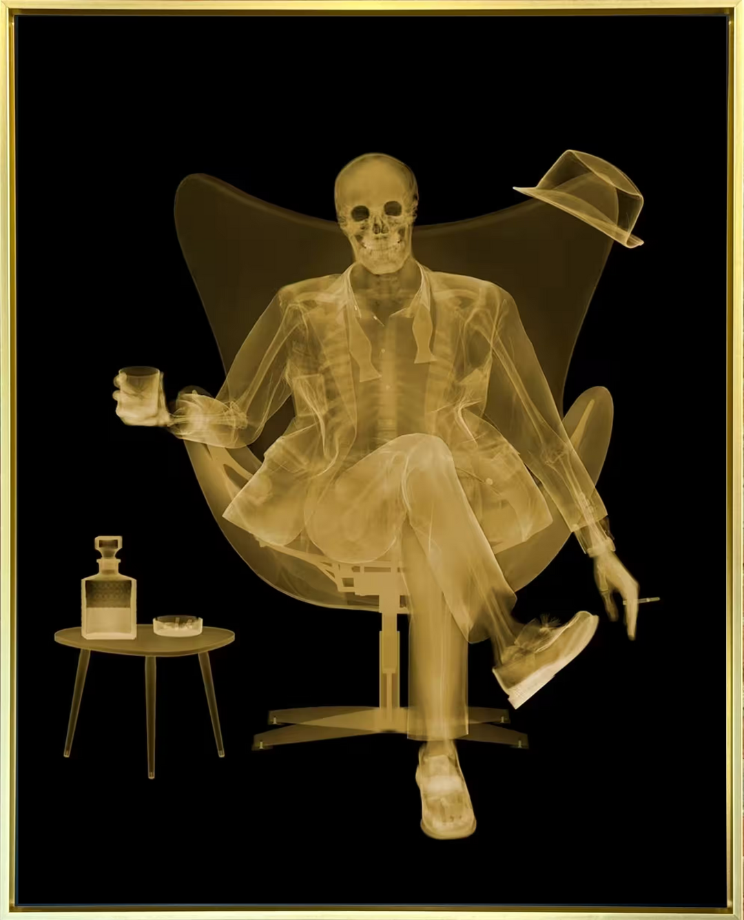 Nick Veasey Rat Pack III Golden Era framed