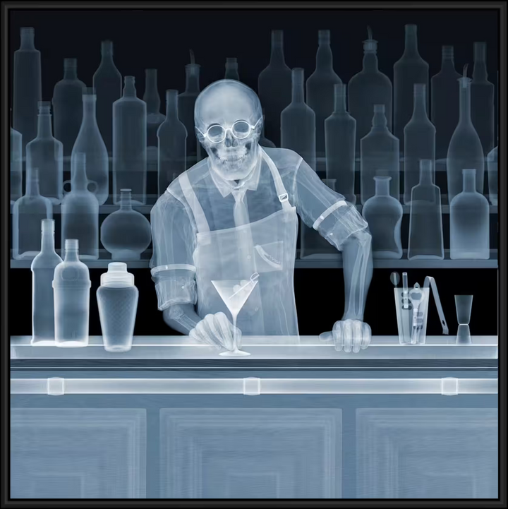Nick Veasey Cocktail? framed
