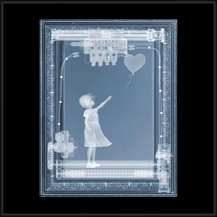 Nick Veasey BanXsy before framed