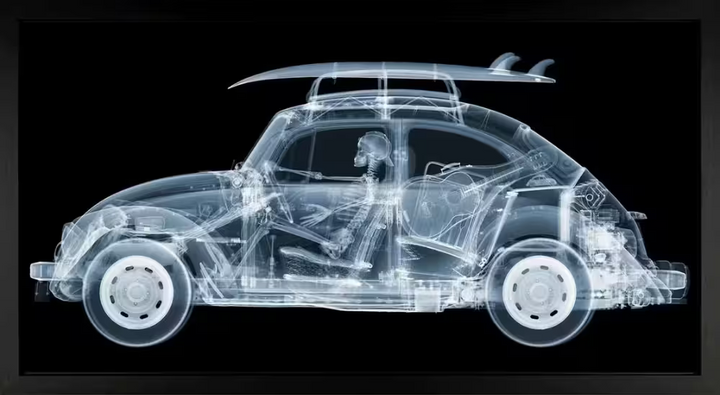 Nick Veasey California Bug framed