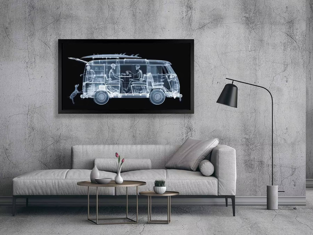 Nick Veasey VW Camper Family in situ