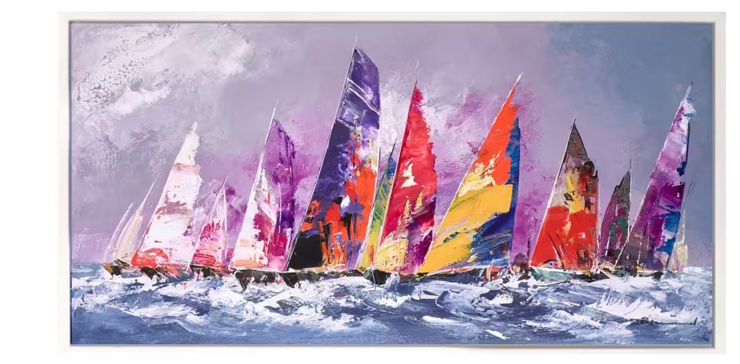 Bernard Vibrant Waters framed
