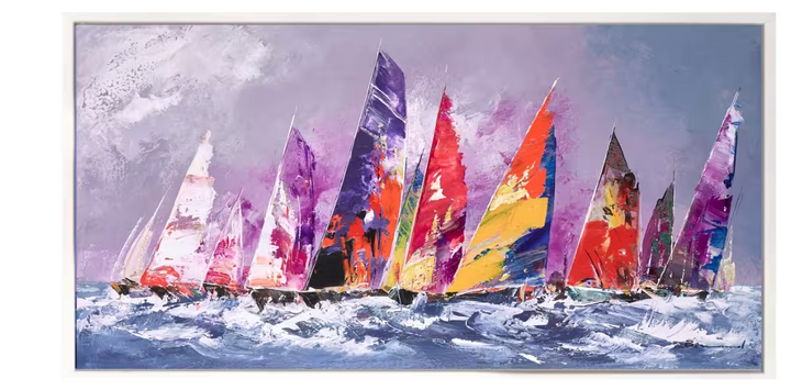 Bernard Vibrant Waters framed