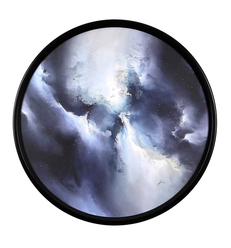 Where Light Begins in black frame by Simon Kenny