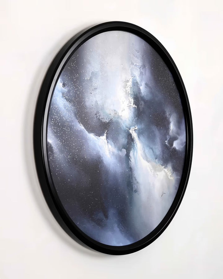 Where Light Begins contemporary circular abstract by Simon Kenny