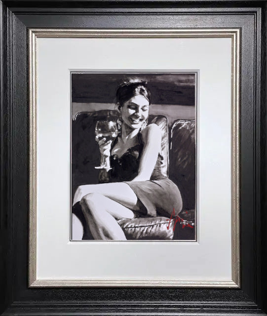 Wine and Smiles II by Fabian Perez