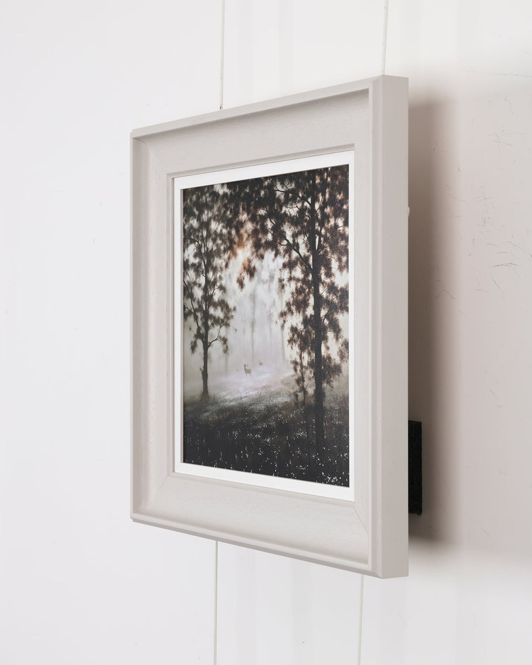 Woodland Harmony by John Waterhouse side on view on white wall