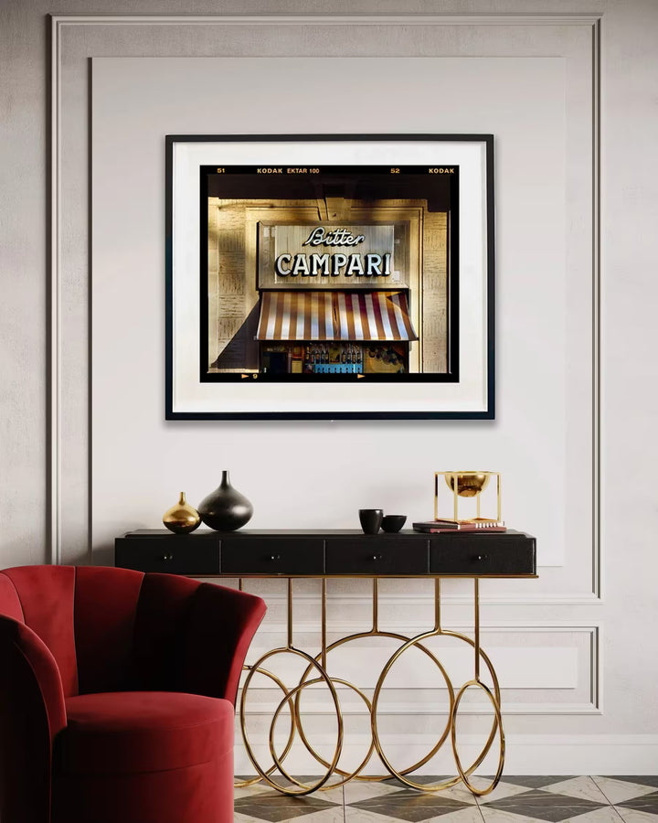 Richard Heeps Bitter Campari Sign in situ