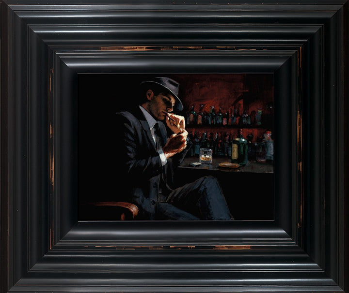 Man Lighting Cigarette III by Fabian Perez