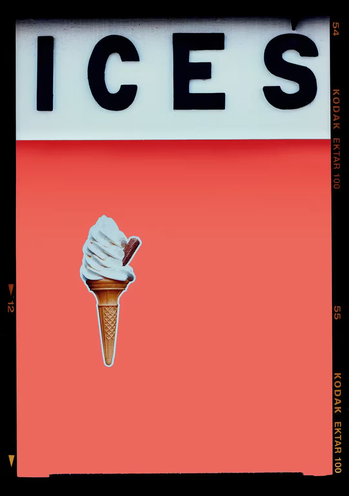 A limited edition photograph by Richard Heeps using vibrant colours, the title is Ices (Melondrama)
